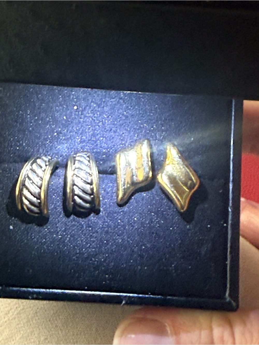 Gold Tone Earrings- Classic and Textured‎ Designs